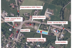 11 planowany parking w centrum  Rzepiennika Suchego