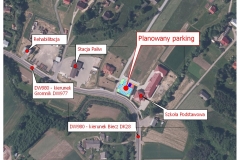 8 planowany parking przy Szkole Podstawowej w  Rzepienniku Strzyżewskim