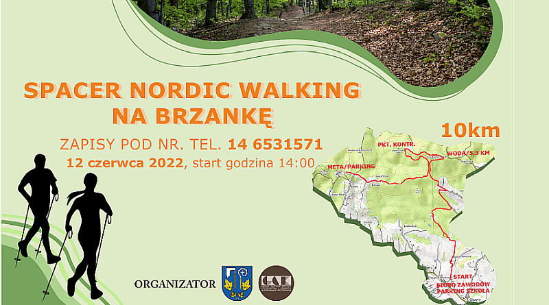 Równolegle z biegiem „Po Koronę Jej Wysokości Brzanki” zaplanowano spacer Nordic Walking trasą biegu. W tym przypadku wcześniejsze zapisy i dokładne informacje pod nr. Tel. 14 6531571. Do zobaczenia na mecie!