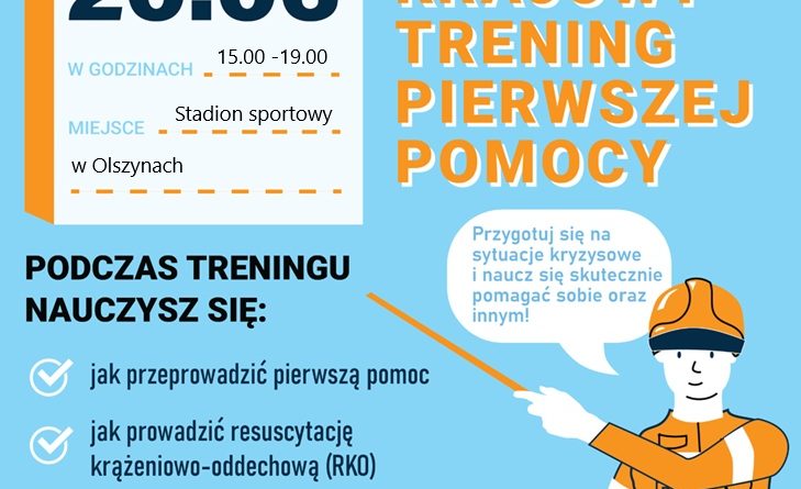 Krajowy trening pierwszej pomocy – 20.06.2026 r. Krajowy trening pierwszej pomocy – 20.06.2026 r.